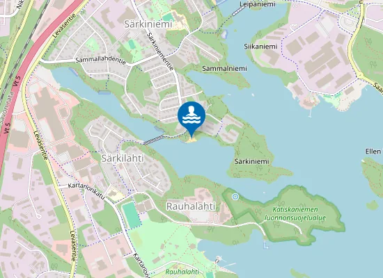 Map of Särkilahden uimaranta