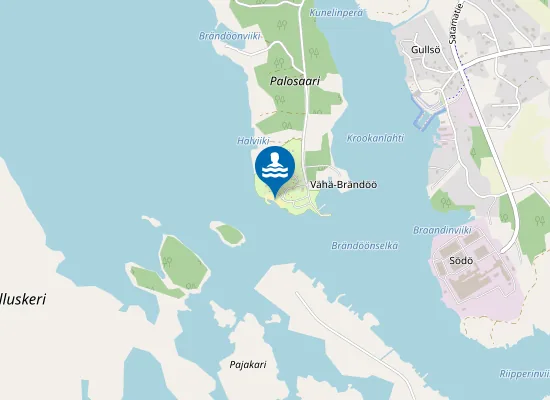 Map of Mericampingin Uimaranta