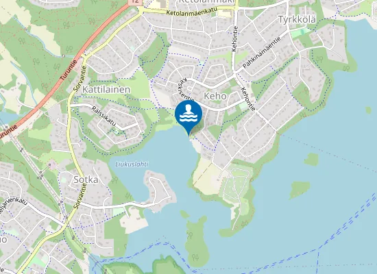 Map of Liukuslahden uimaranta