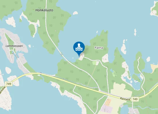 Map of Palman uimaranta