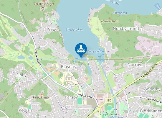 Map of Bläsnäs Badstrand