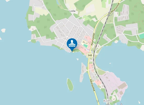 Map of Kolho Swimming Beach