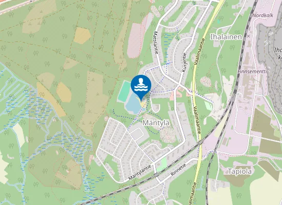 Map of Mattilan uimaranta