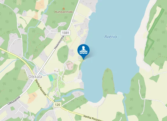 Map of Olkkalan uimaranta