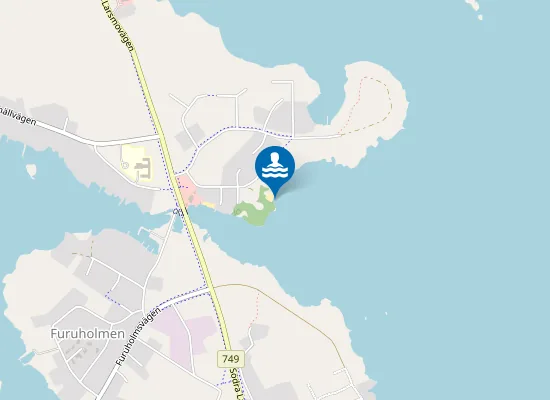 Map of Assarskär simstrand