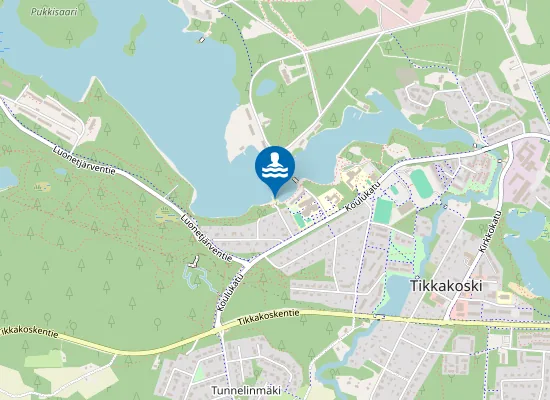 Map of Luonetjärven uimaranta