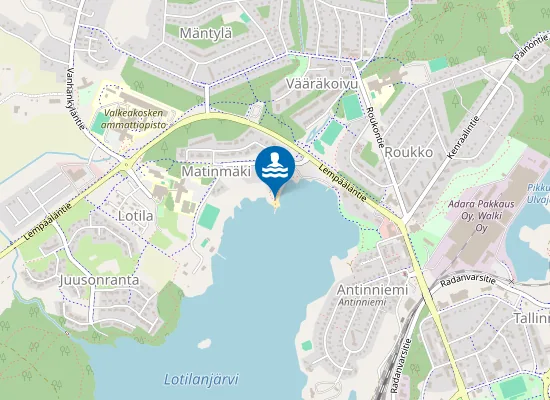 Map of Lotilanjärven uimaranta