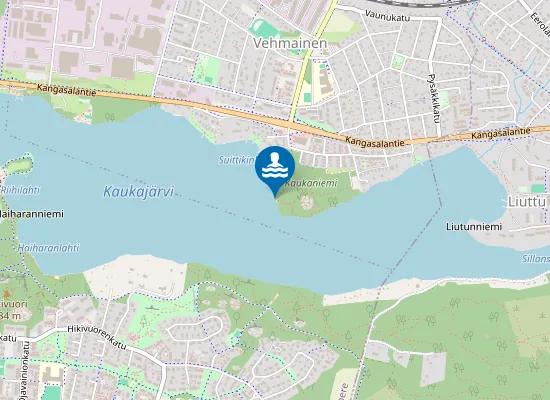 Map of Kaukaniemen uimaranta