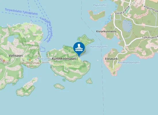 Map of Kuninkaansaaren Uimaranta
