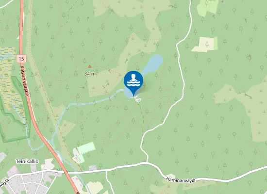 Map of Korjärven uimala