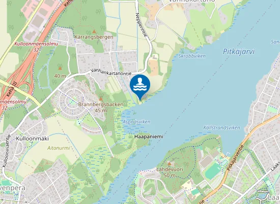 Map of Ruispellon uimaranta