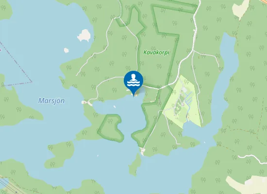 Map of Björnvikens simstrand