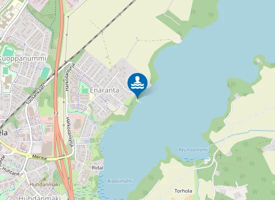 Map of Enärannan uimaranta