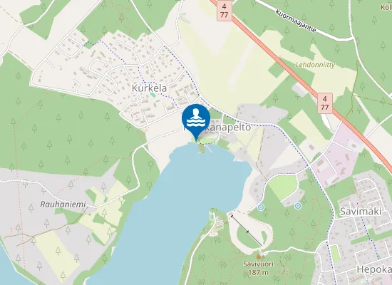 Map of Kurkelan Uimaranta