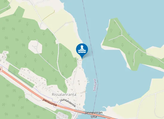 Map of Jännevirran uimapaikka