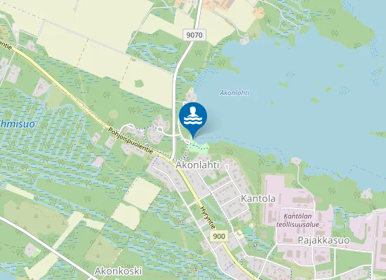 Map of Akonlahden uimaranta