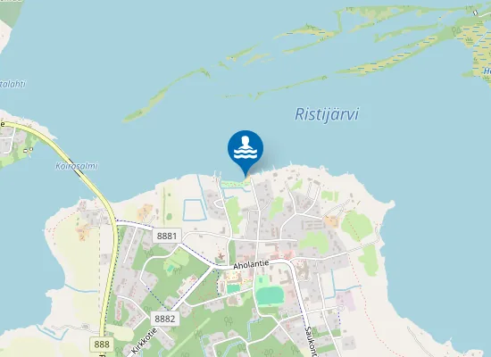 Map of Kirkonkylän uimaranta