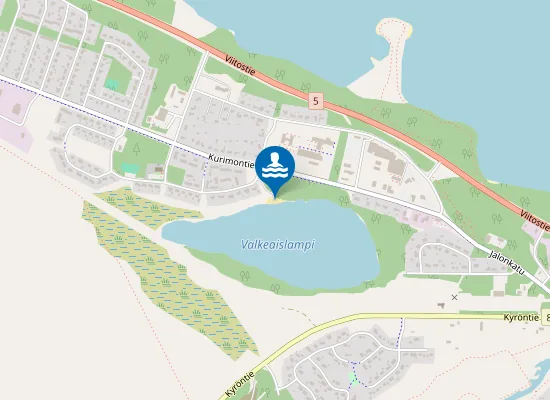 Map of Valkeisen uimaranta