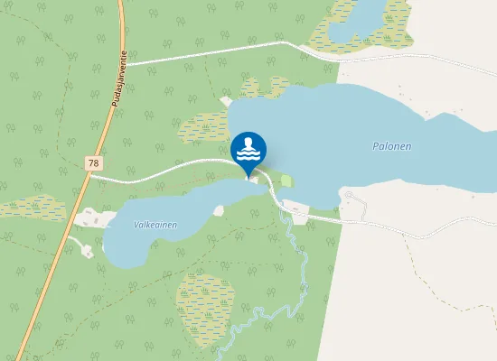 Map of Valkeaisen Uimaranta
