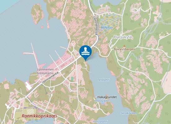 Map of Upinniemen uimaranta