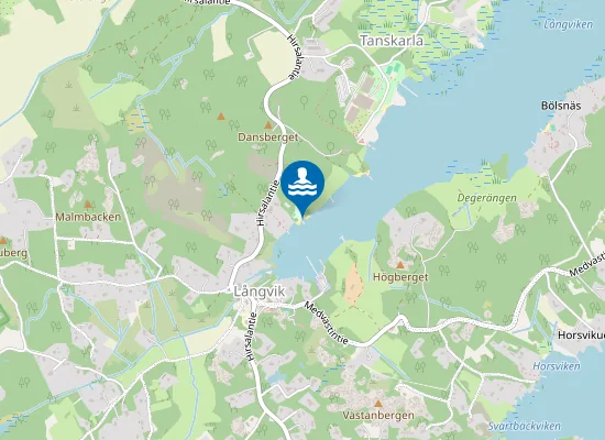 Map of Långvikin uimaranta