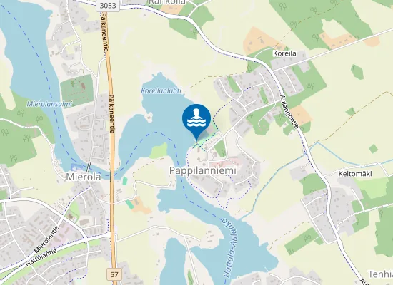 Map of Pappilanniemen ranta