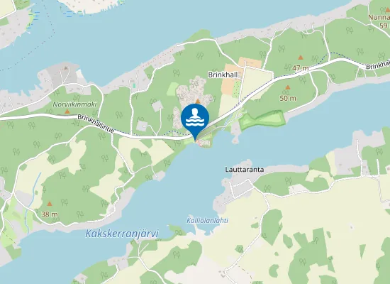 Map of Brinkhallin uimaranta