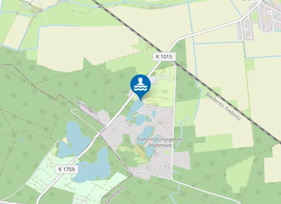 Map of PLATTENSEE DANNIGKOW