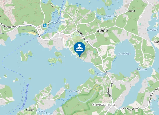 Map of Svinön uimapaikka