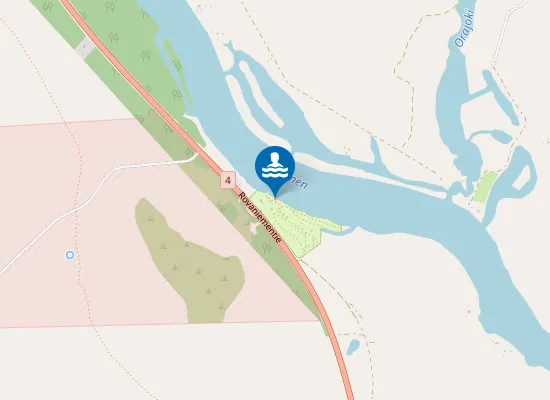 Map of Orakosken uimaranta