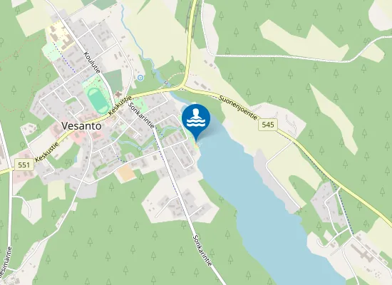 Map of Vesannon Uimaranta Uef