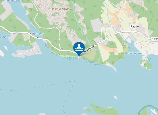Map of Raulion uimaranta
