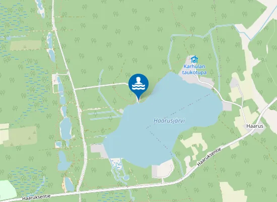 Map of Haarusjärven uimaranta