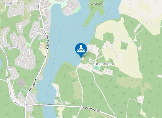 Map of Kuhaniemen uimaranta