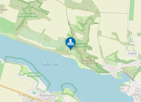 Map of SUESSER SEE CAMPINGPLATZ SEEBURG