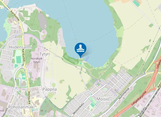Map of Moision uimaranta