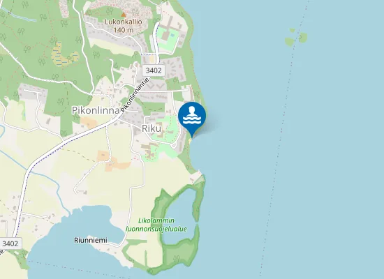 Map of Riun uimaranta