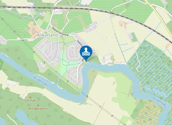 Map of Harvialan Rantatie, Uimapaikka