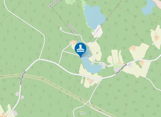 Map of Nyrölän uimaranta
