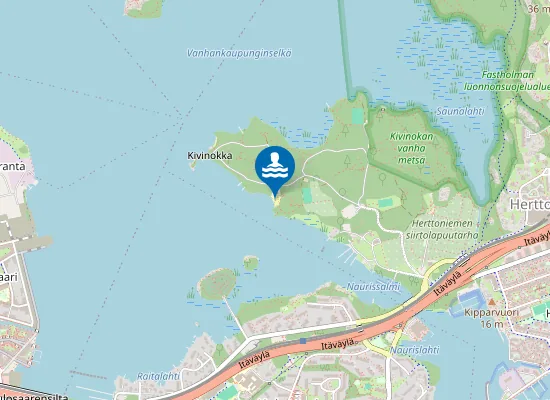 Map of Kivinokan uimaranta