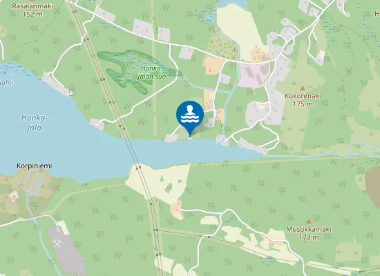 Map of Honka-Jälän uimapaikka