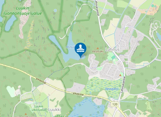 Map of Myllyjärvi pohjoinen