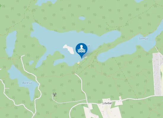 Map of Flacksjö uimaranta