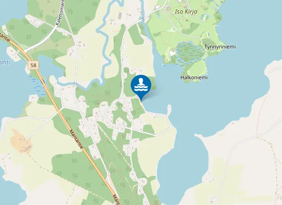 Map of Mikkolankankaan Uimaranta