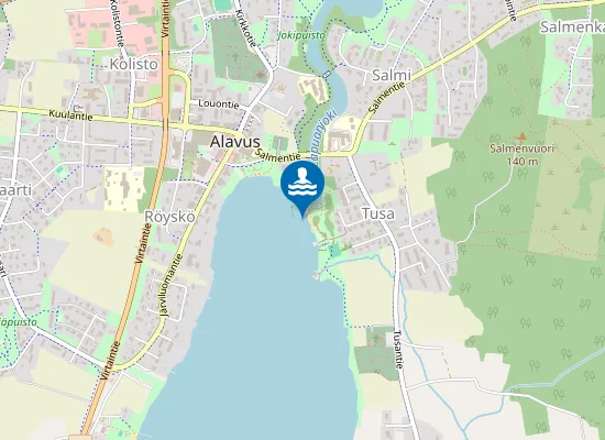 Map of Tusan Uimaranta