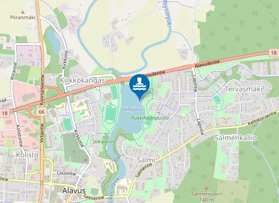 Map of Vähäjärven Uimaranta