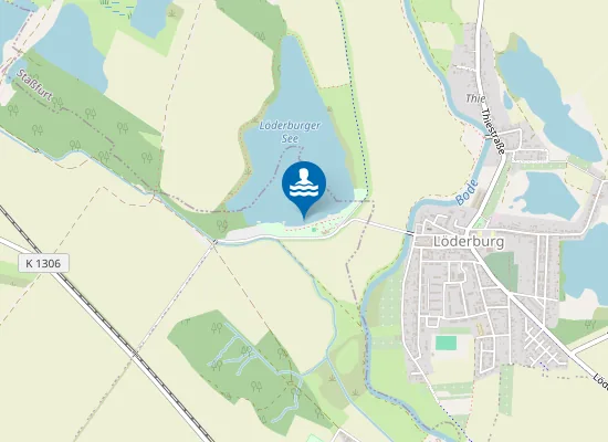 Map of LOEDERBURGER SEE