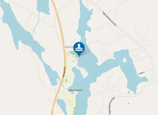 Map of Sapsalammin kylätalon uimaranta