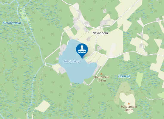 Map of Kangaslammen Uimaranta