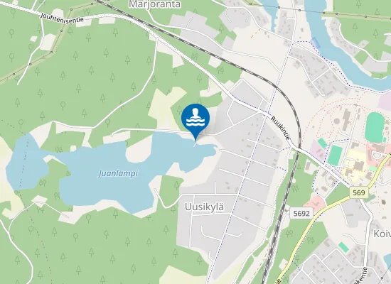 Map of Juanlammin Uimaranta